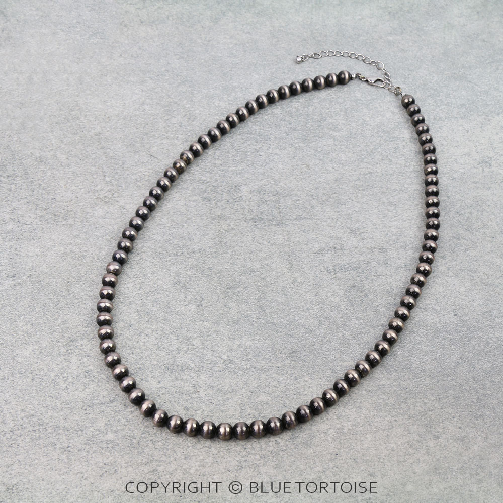 8MM Navajo Style Pearl Necklace