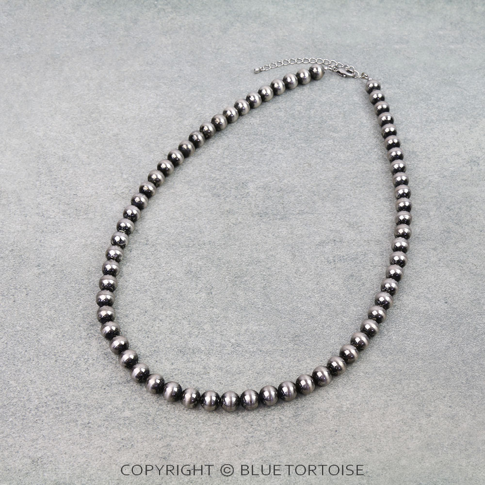 10MM Navajo Style Pearl Necklace