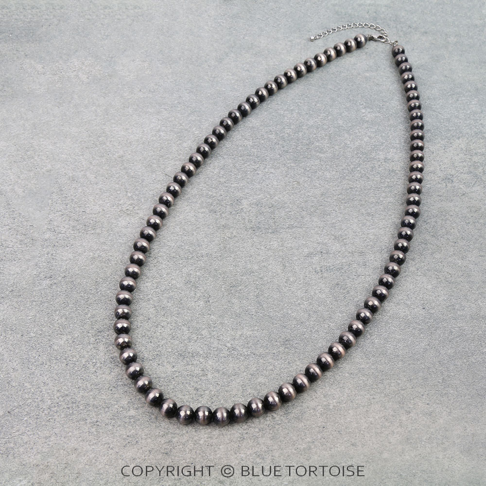 10MM Navajo Style Pearl Necklace