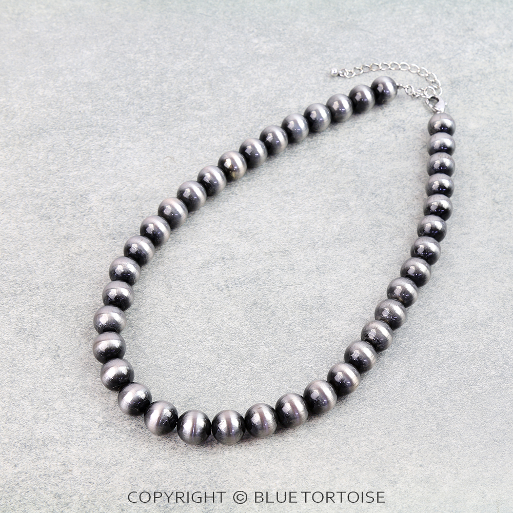 12MM Navajo Style Pearl Necklace