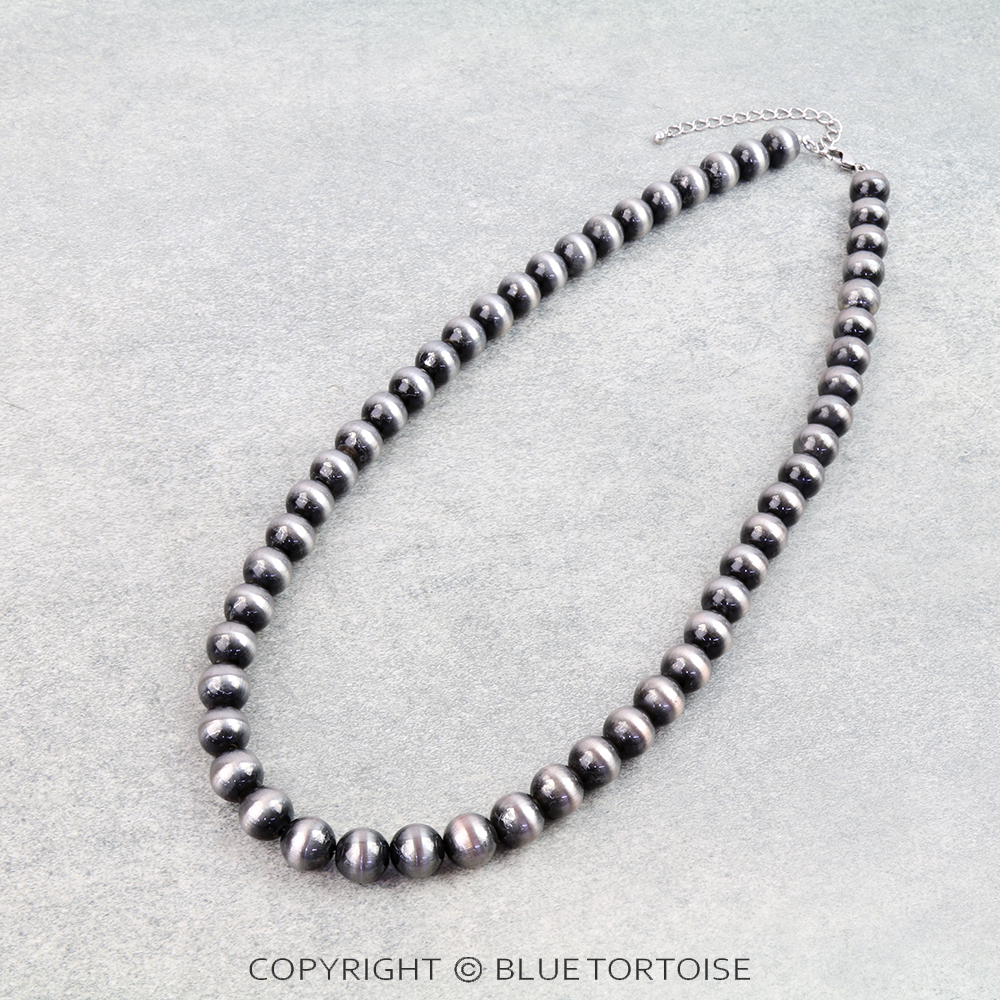 12MM Navajo Style Pearl Necklace