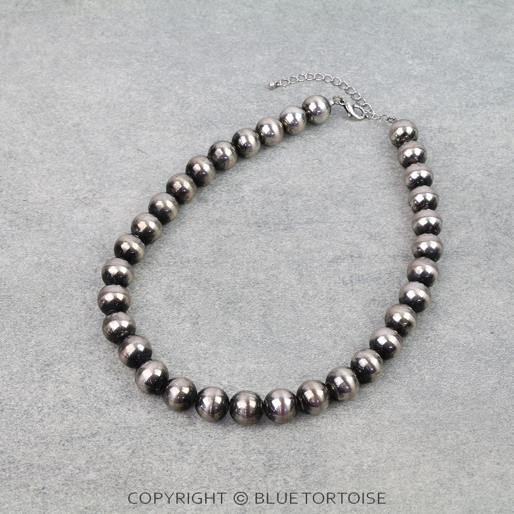 14MM Navajo Style Pearl Necklace