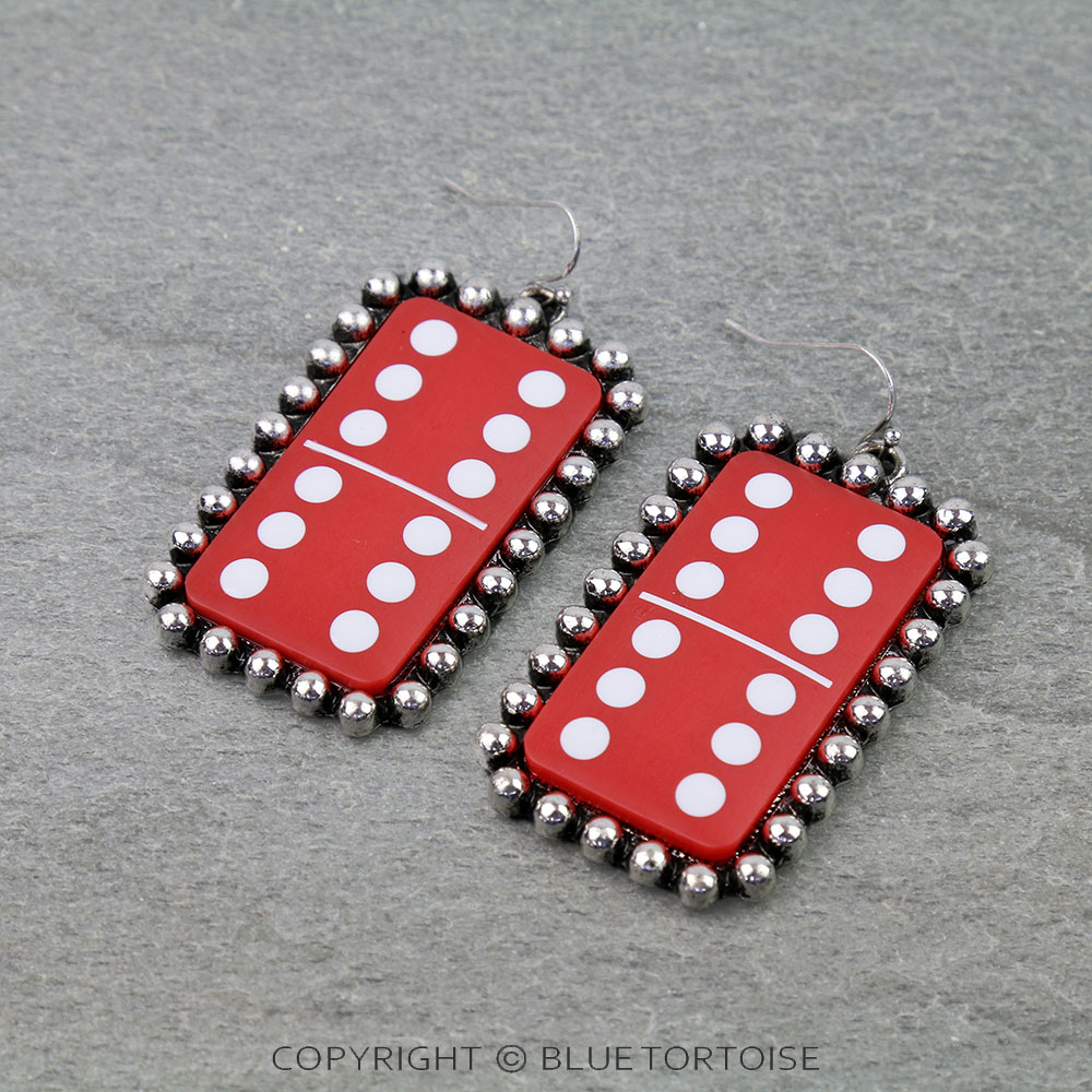 Western Domino Dangle Earrings