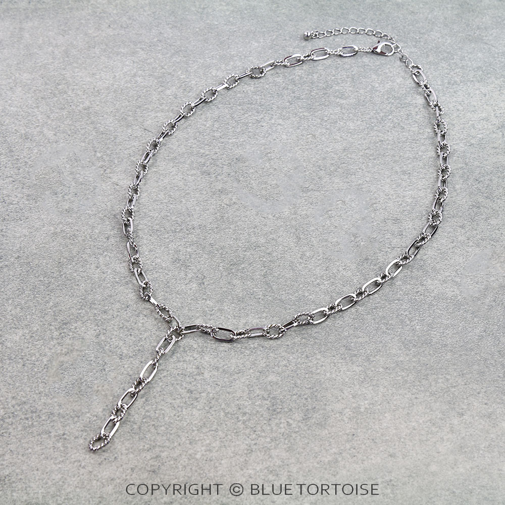 Paperclip Chain Y Necklace