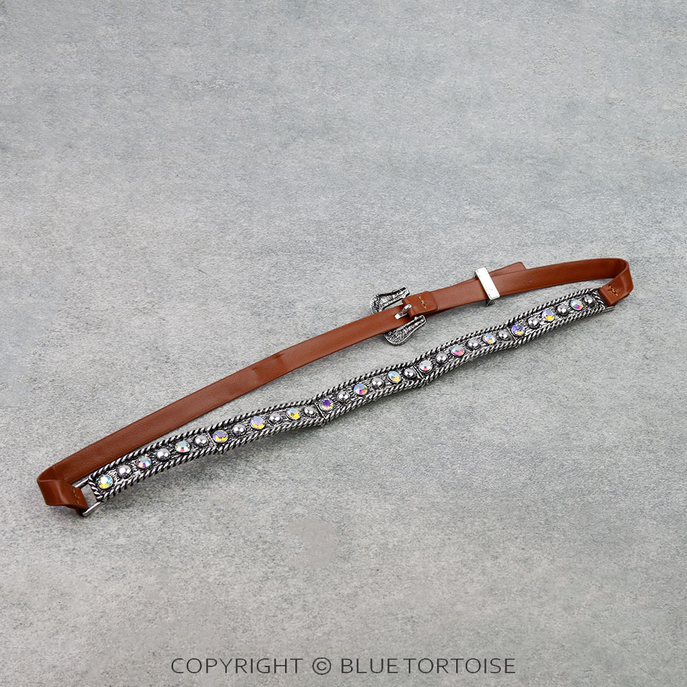 Western Ball TXR Hat Band with Buckle