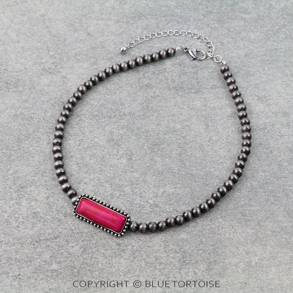 Western Bar Stone Choker