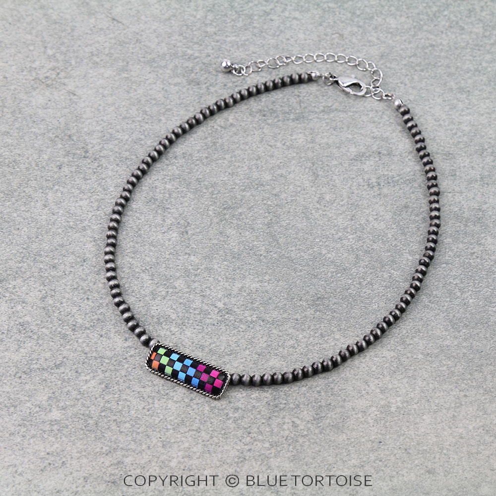 Western Bar Checker Choker