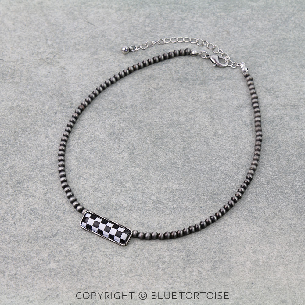Western Bar Checker Choker