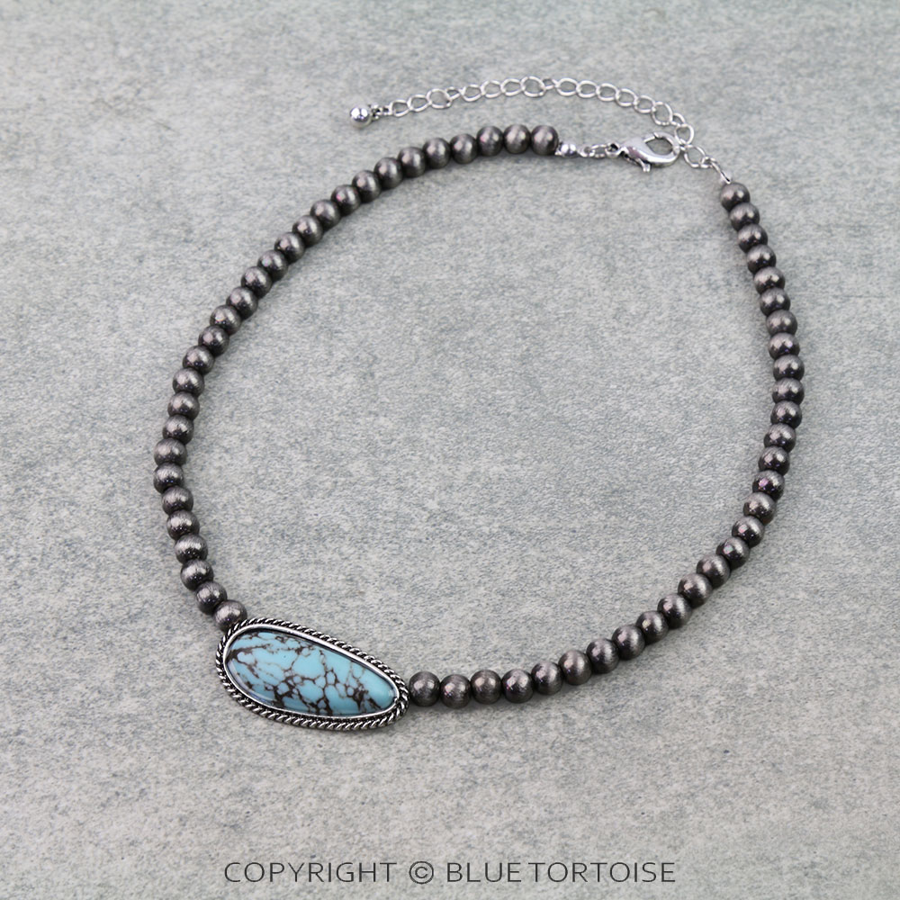 Western Oval Stone Choker