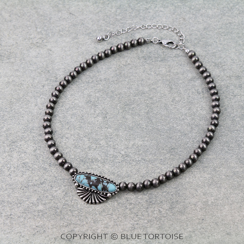Western Oval Stone Choker