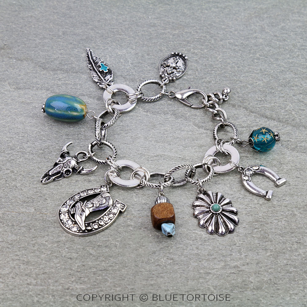 Western Style Charm Link Bracelet