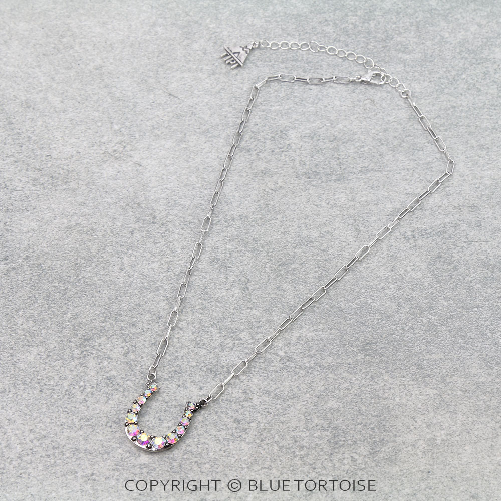Western Horseshoe Stone Necklace