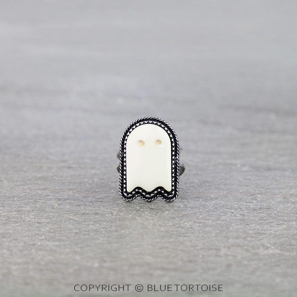 Halloween Cute Ghost Cuff Ring
