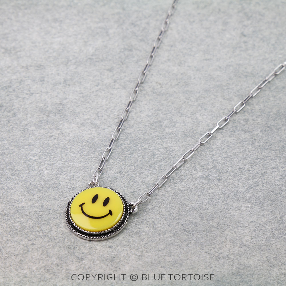 Western Smile Face Necklace