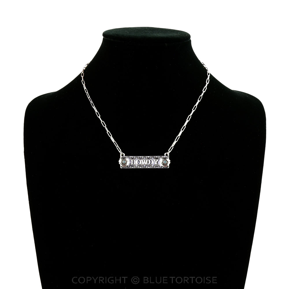 Western Flower Ranch Bar Necklace - Image 2