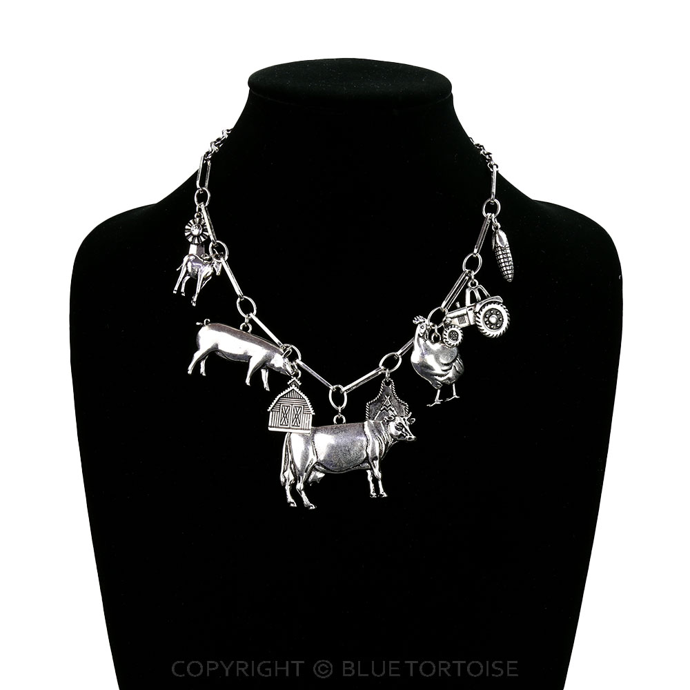 Western Farm Animal Charm Necklace - Image 2
