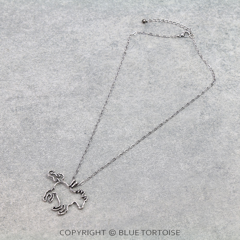 Western Horse Cut Out Necklace