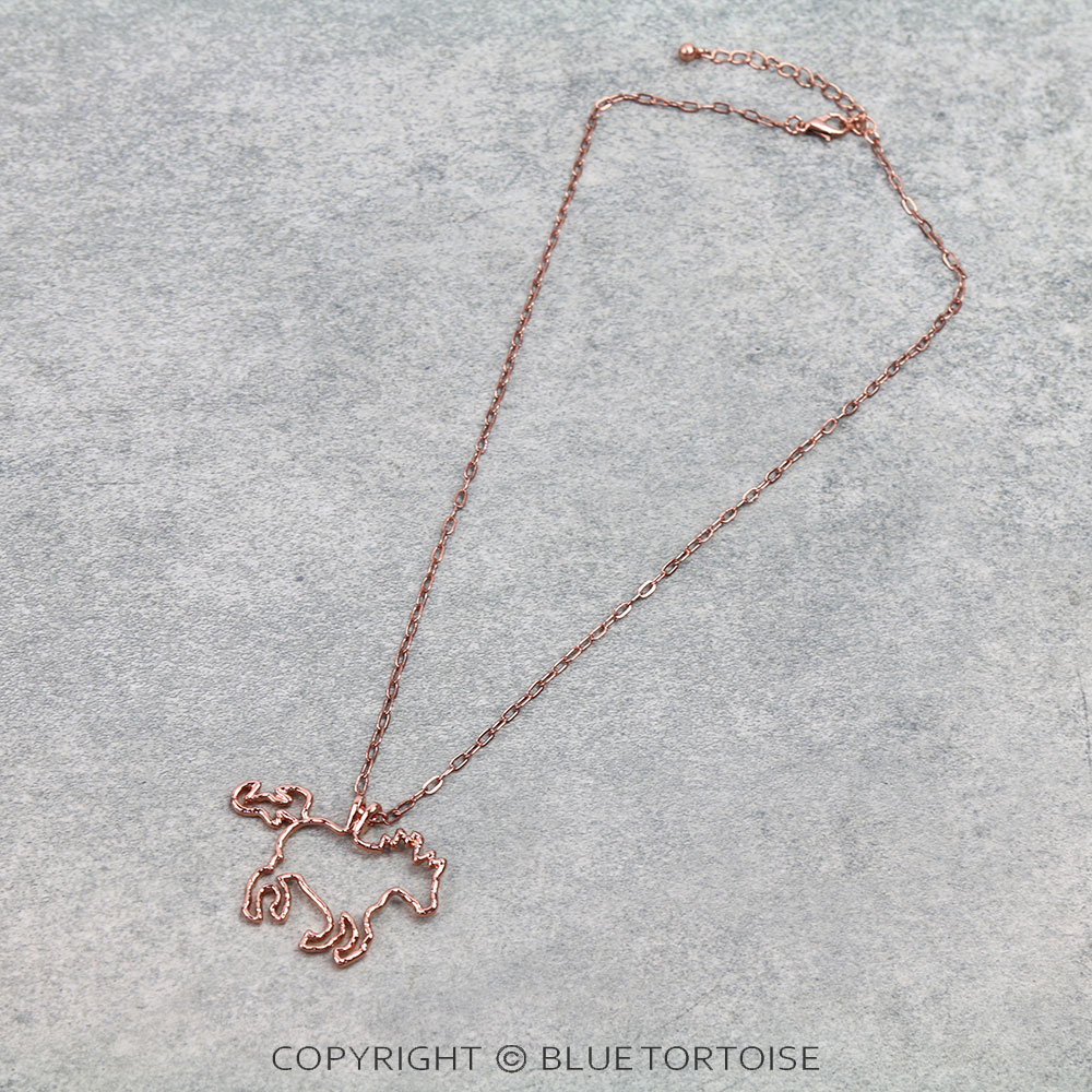 Western Horse Cut Out Necklace