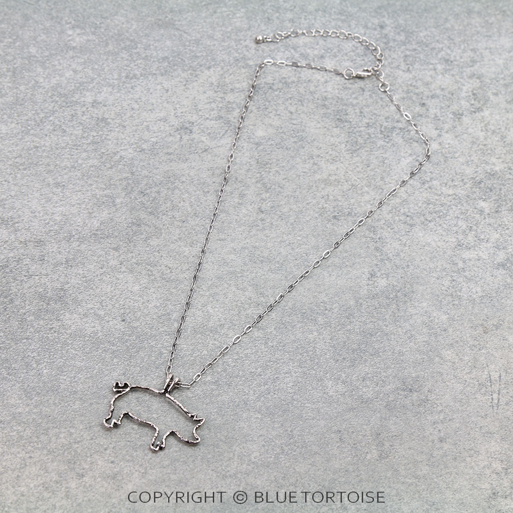 Western Pig Cut Out Necklace