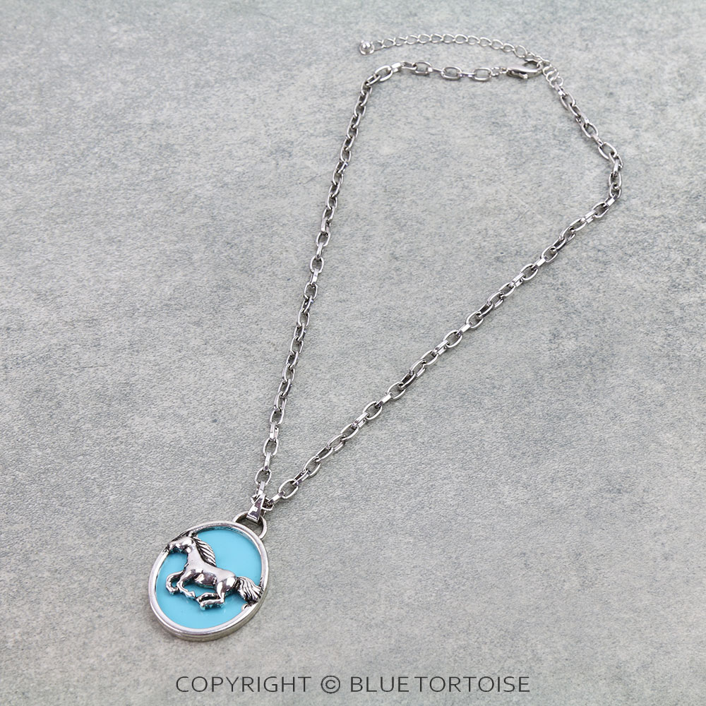 Western Horse Pendant Necklace