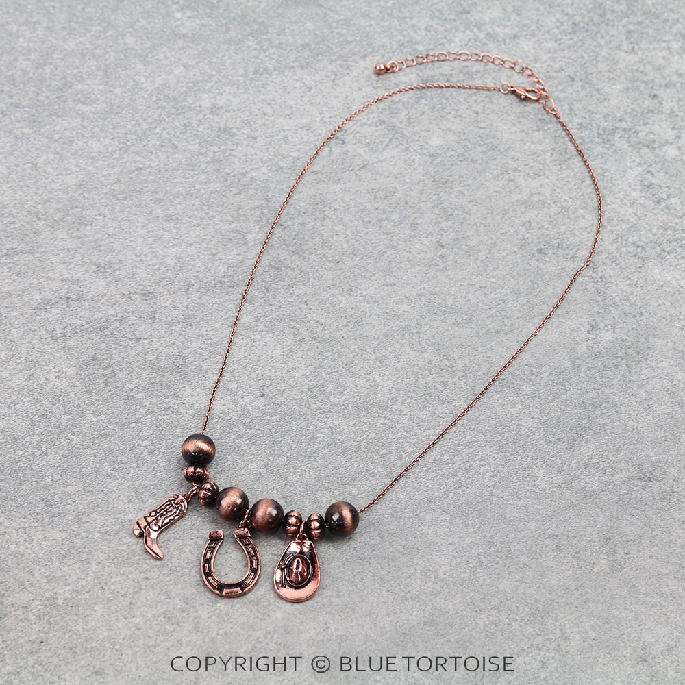 Western Rodeo Multi Charm Necklace