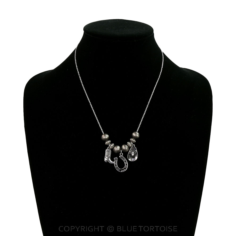 Western Rodeo Multi Charm Necklace - Image 2