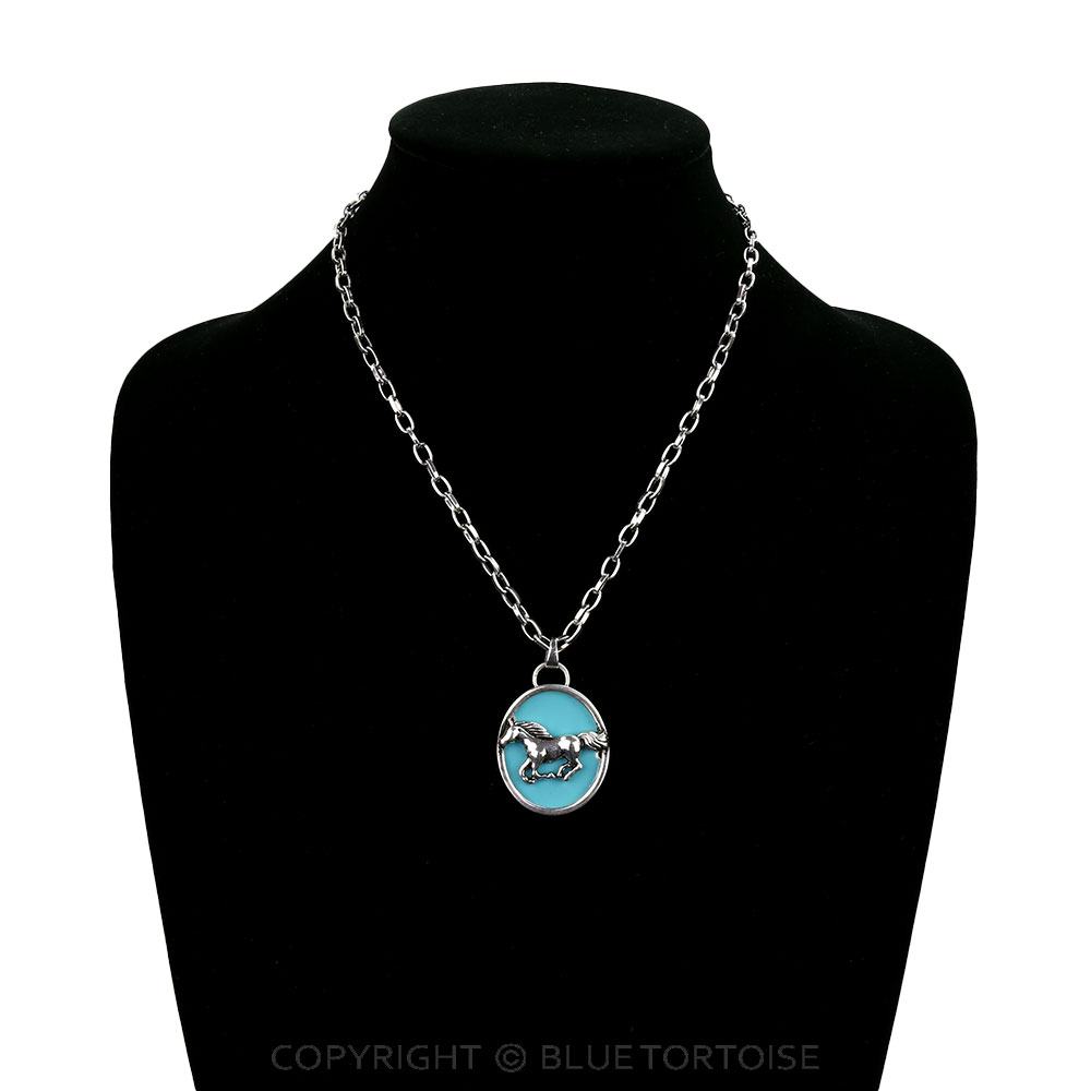 Western Horse Pendant Necklace - Image 2