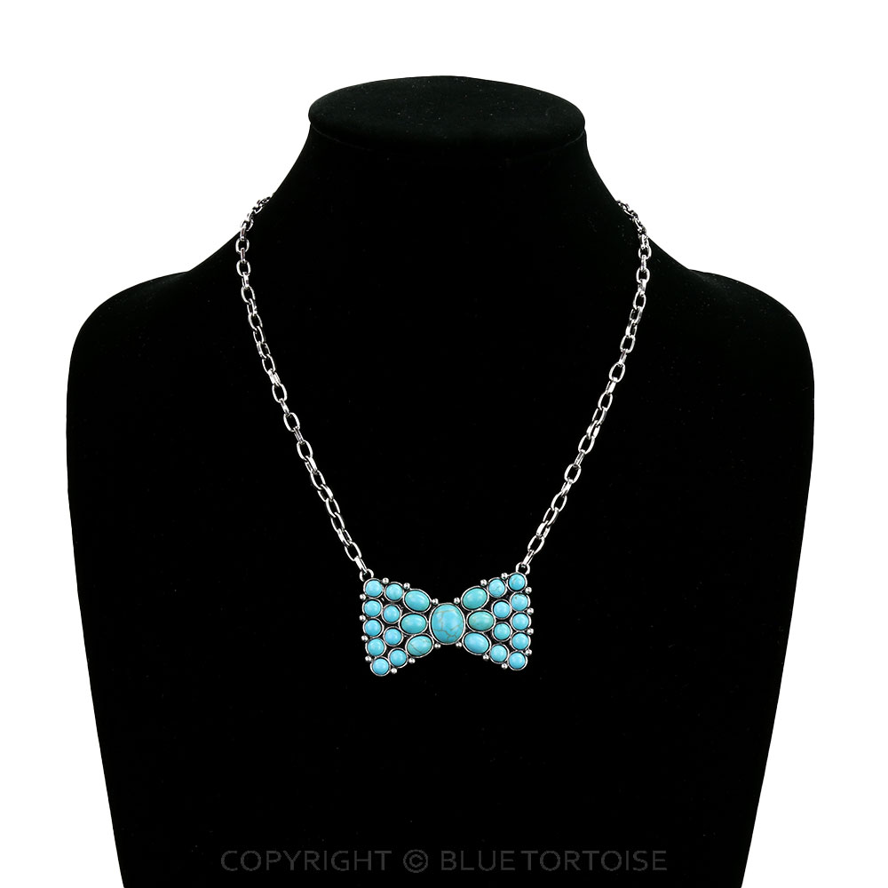 Western Bow Stone Necklace - Image 2