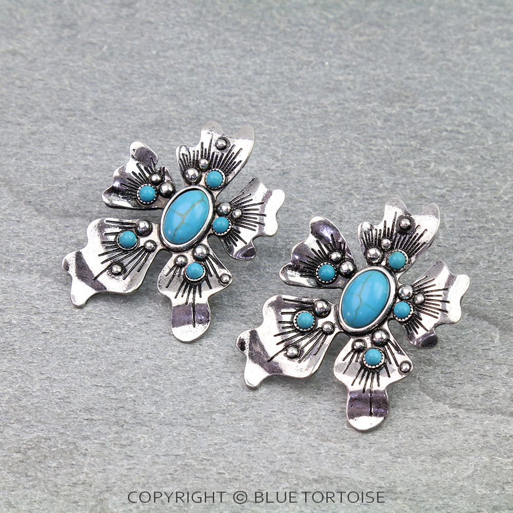 Western Flower Stud Earrings