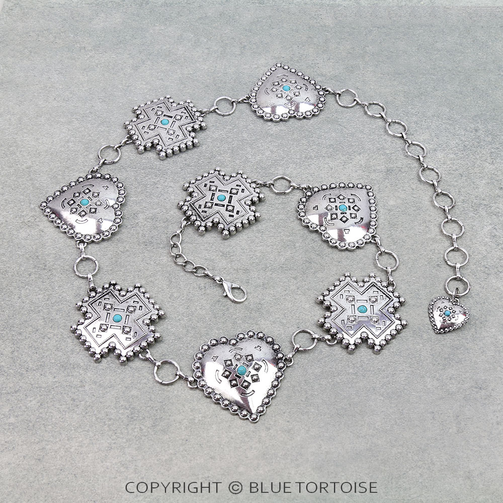 Western Cross and Heart Belt