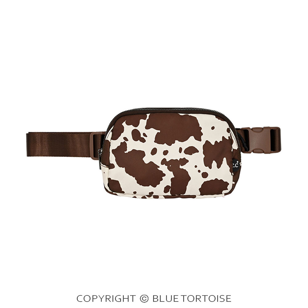 C.C Cow Pattern Fanny Pack