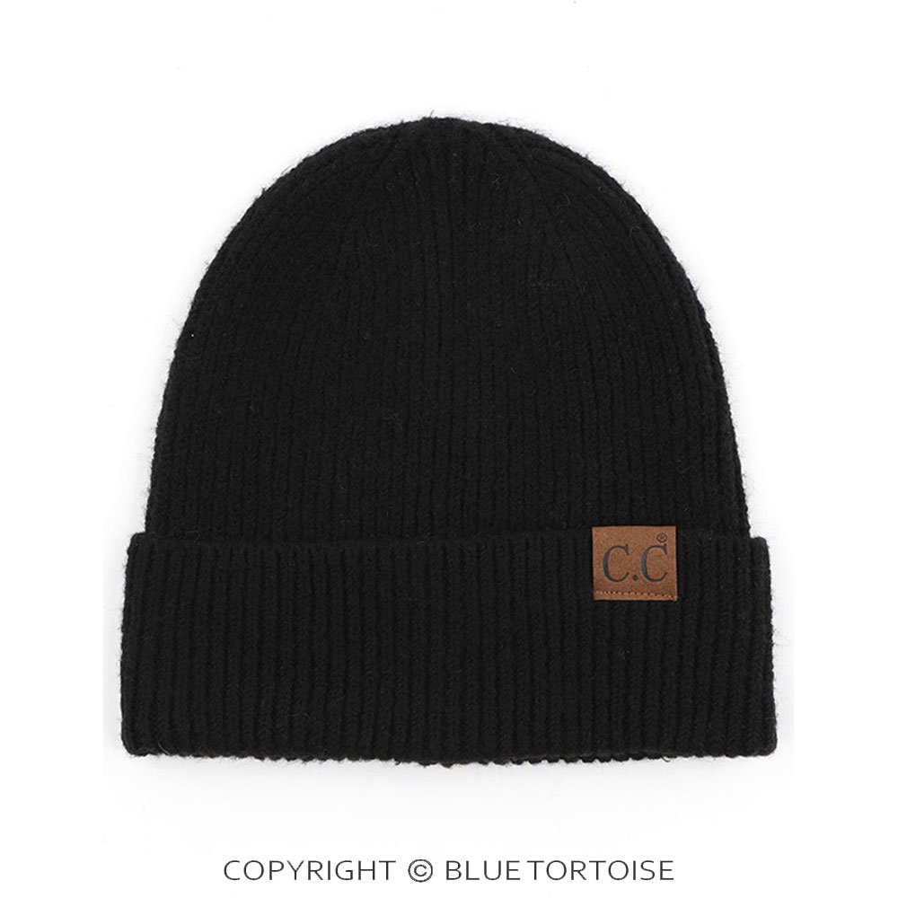 C.C Soft Recycled Fine Yarn Cuff Beanie