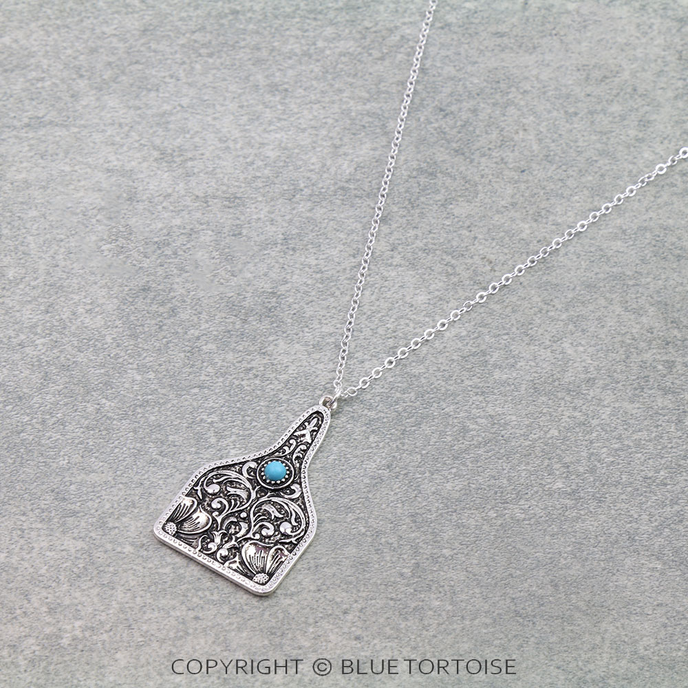 Patterned Casting Pendant Necklace