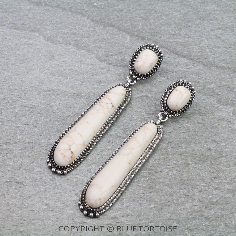 Western Stone Stud Earrings