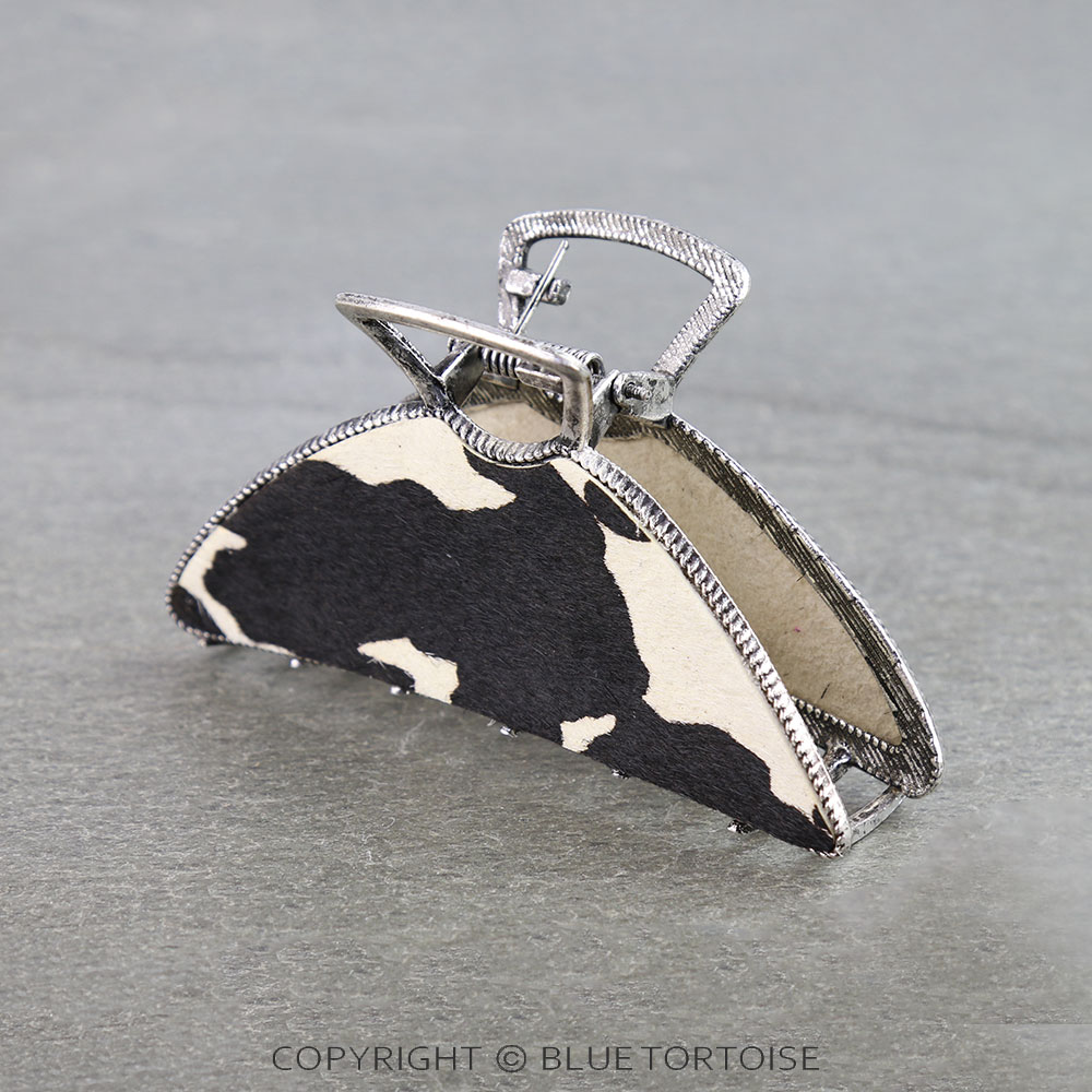 3.75" Cowhide Hair Claw Clip