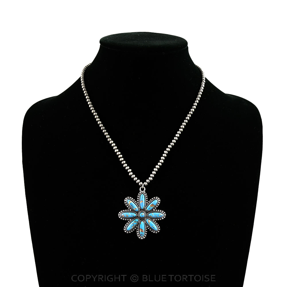 Western Concho Print Necklace - Image 2