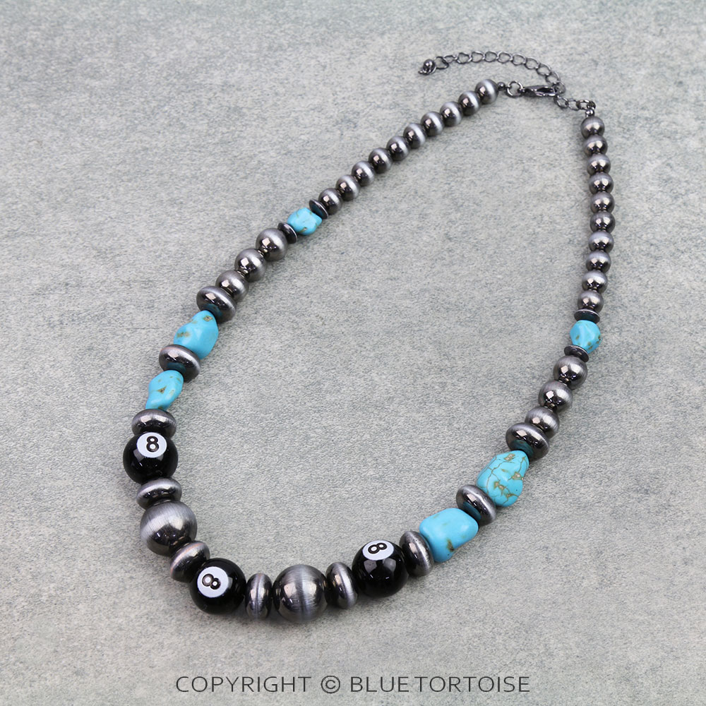 8 Ball Pearl Necklace