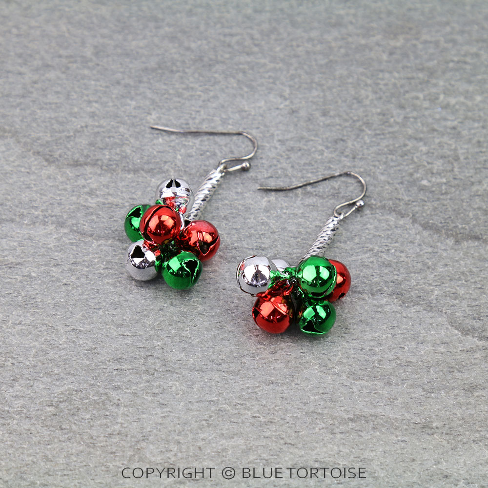 Christmas Jingle Bell Dangle Earrings