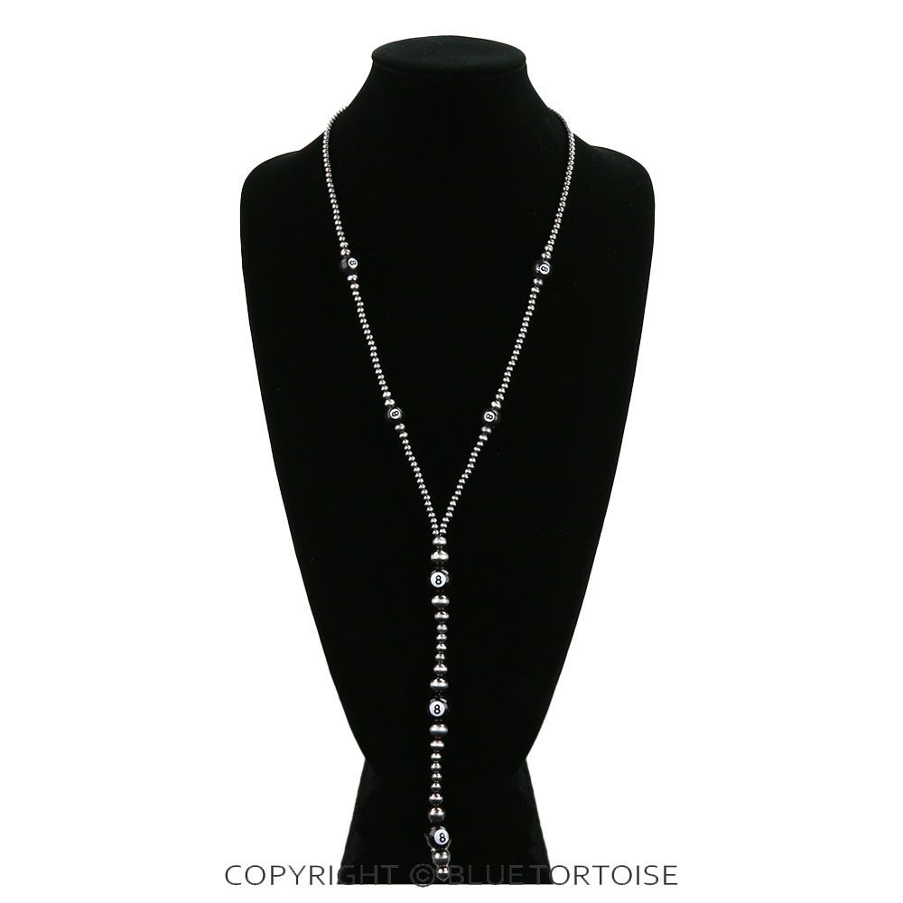8 Ball Y Pearl Necklace - Image 2