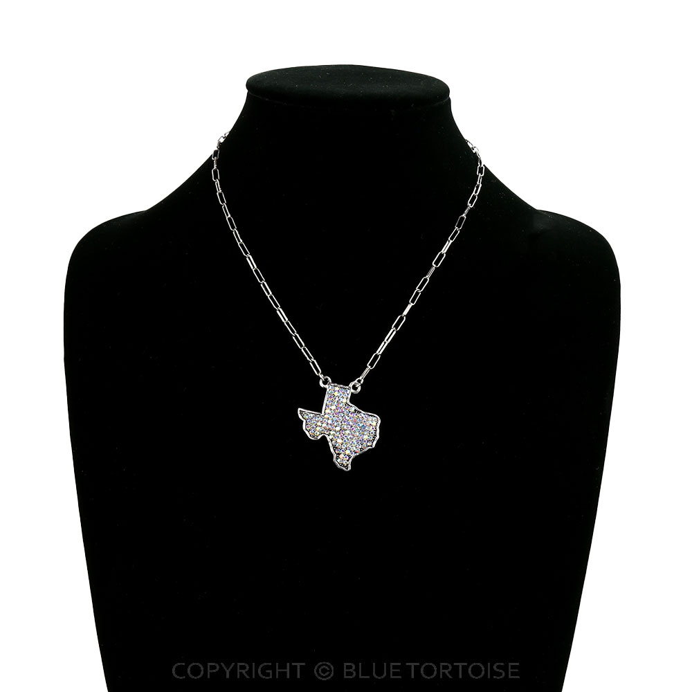 Western Texas Map Necklace - Image 2