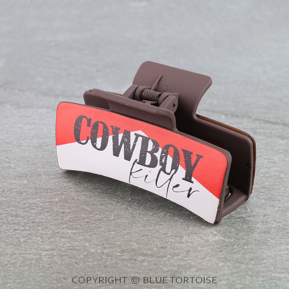 Western Cowboy Killer Hair Claw Clip
