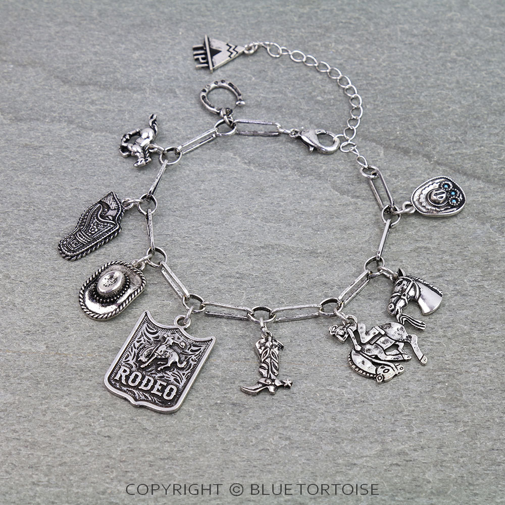Western Style Charm Link Bracelet