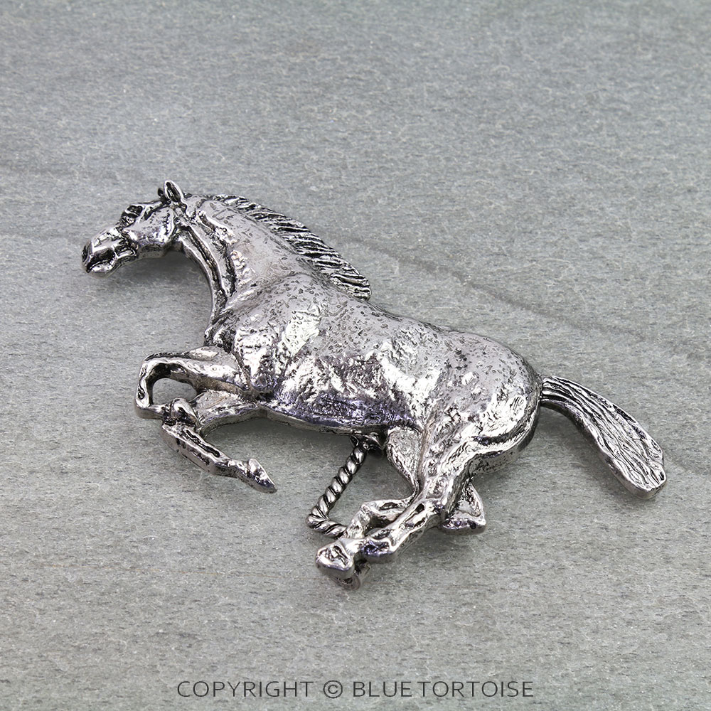 Western Horse Belt Buckle