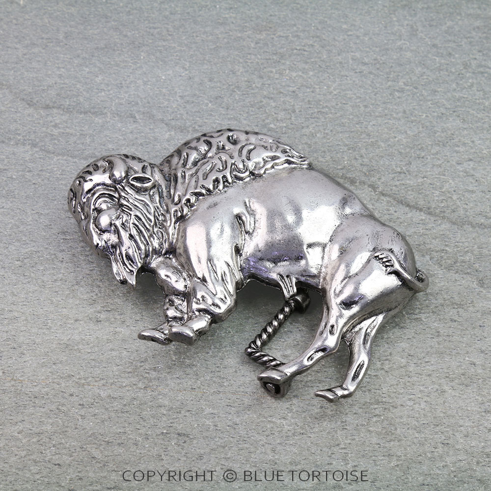 Western Bison Belt Buckle