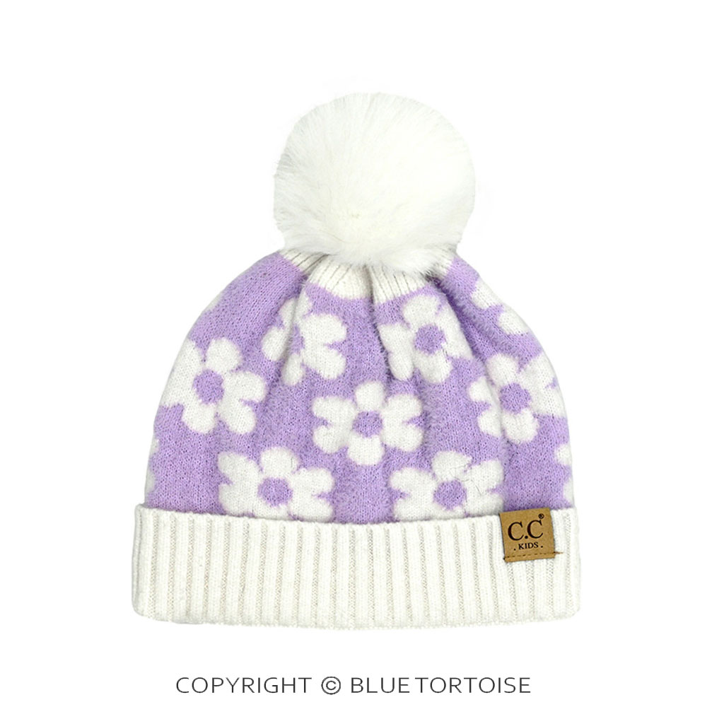 C.C Kids Daisy Pom Beanie