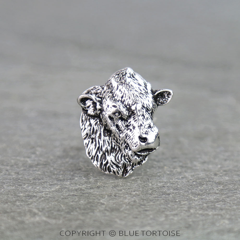 Western Cow Head Cuff Ring
