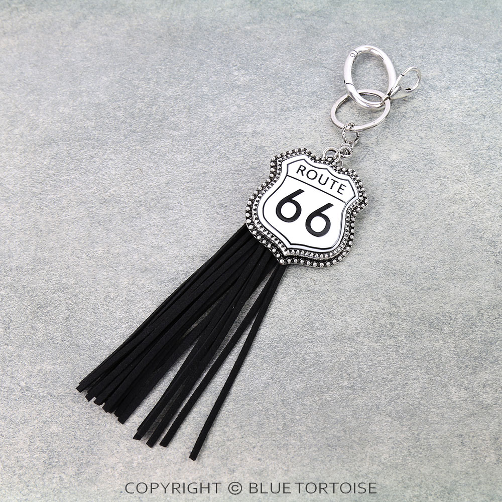 Western Route 66 with Tassel Keychain