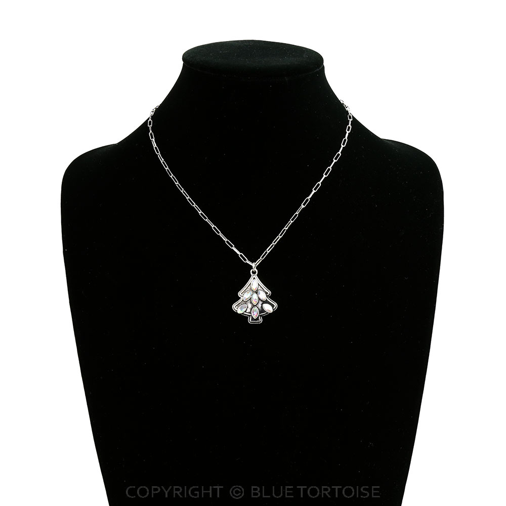 Western Christmas Tree AB Necklace - Image 2