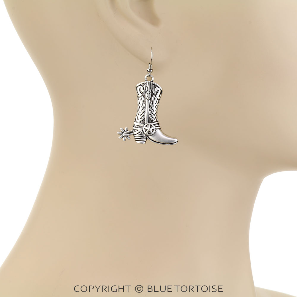 Superior Western Boots Dangle Earrings - Image 2