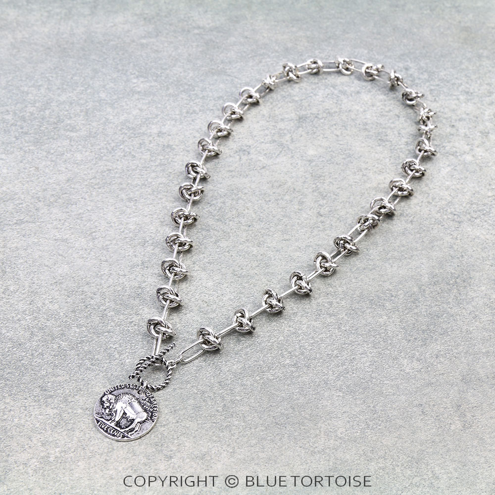 Western Buffalo Coin Open Lock Necklace